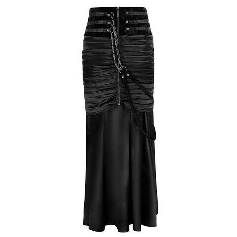 Beautiful Long Black Mermaid Skirt - The Black Ravens