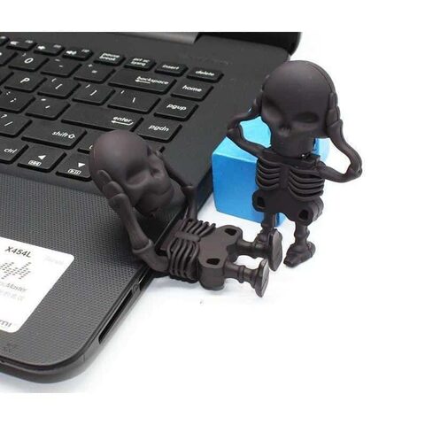 Black Funny Punk Skull USB Stick - The Black Ravens