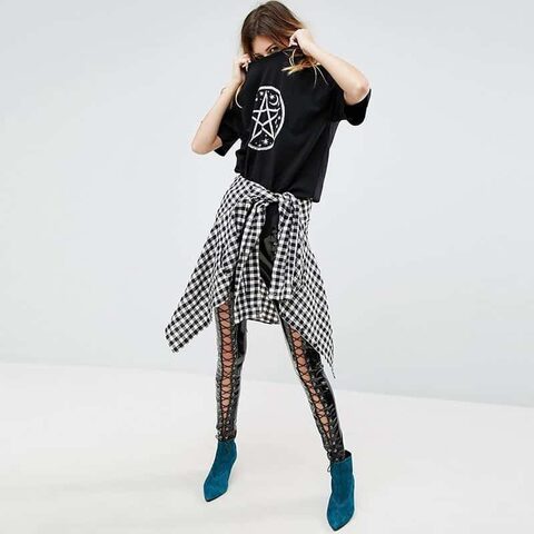 Black Stars Pentagram Punk Shirt - The Black Ravens