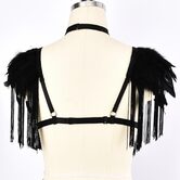 Black Strappy Busty Women's Cage - The Black Ravens