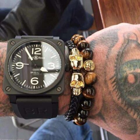 Black Unisex Genuine Leather Luxury Skulls Bracelets - The Black Ravens
