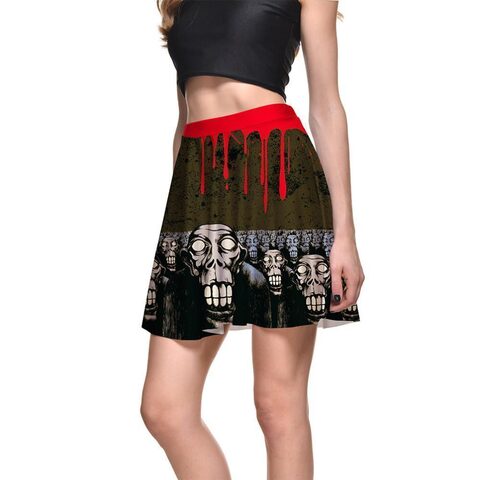 Bleeding High-Waist Skirts For Women - The Black Ravens