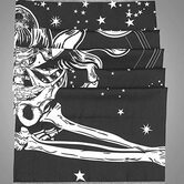 Blissful Skeleton Tapestry - The Black Ravens