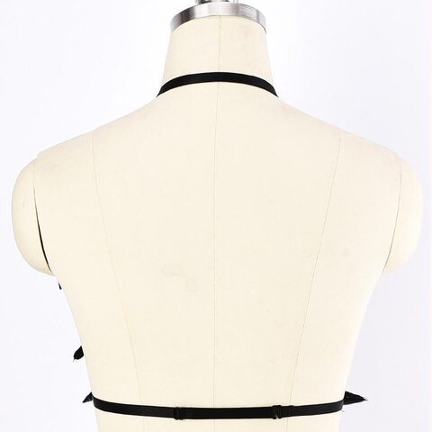 Bold Feathers Sexy Halter Harness - The Black Ravens