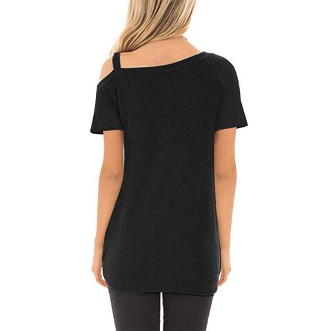 Casual Open Shoulder Tunic - The Black Ravens