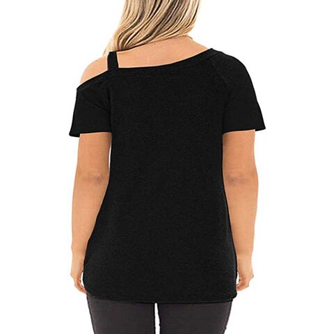 Casual Open Shoulder Tunic - The Black Ravens
