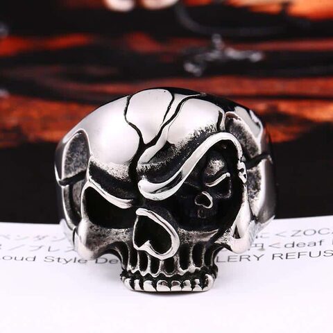 Cheeky Eye Evil Skeleton Head Band - The Black Ravens