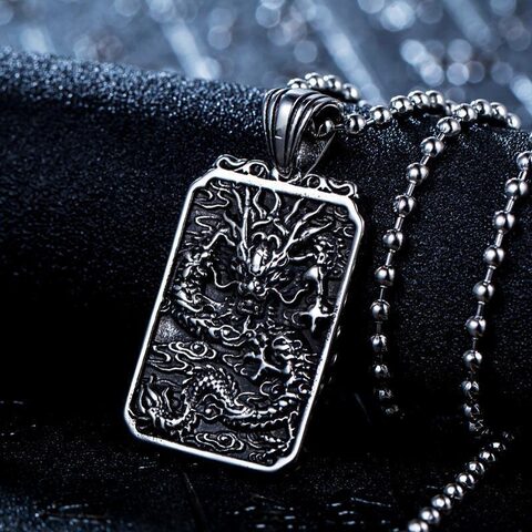 Chinese Dragon Badass Pendant - The Black Ravens