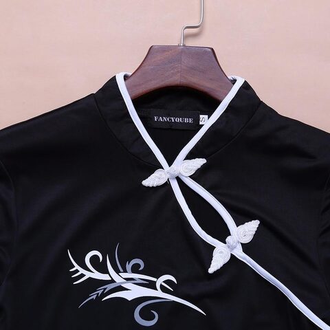 Chinese Style Beautiful Black Party Dress - The Black Ravens