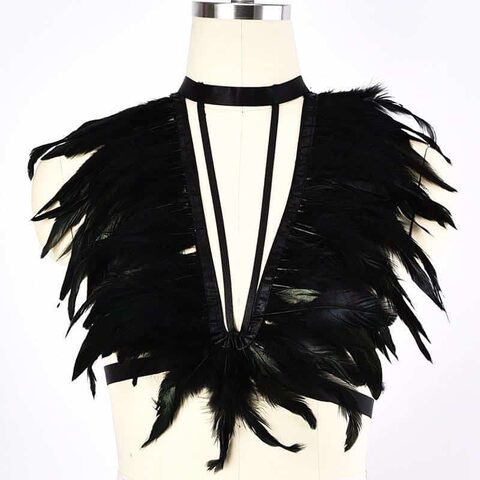 Choker Women's Breast Bondage - The Black Ravens