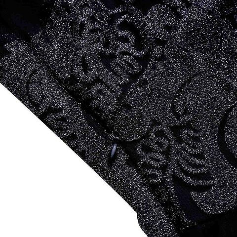 Classic Lace Embroidered Dress - The Black Ravens