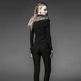 Classic Off-Shoulder Lady's Gothic Top - The Black Ravens