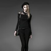 Classic Off-Shoulder Lady's Gothic Top - The Black Ravens