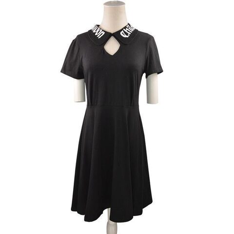 Collared Gothic Vintage Dress - The Black Ravens