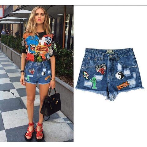 Cool Classic Rock Style Denim Shorts - The Black Ravens