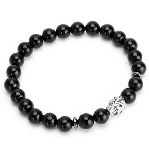 Cool Gothic Bracelets With Skulls For Men - The Black Ravens