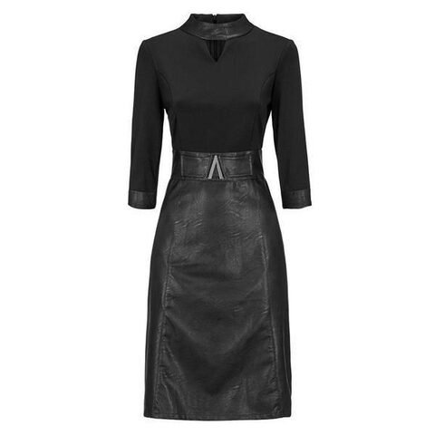 Cool PU Sheath Gothic Clubwear - The Black Ravens