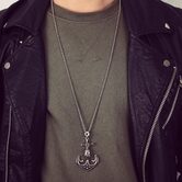 Cool Stainless Steel Gothic Seaman Pendant Charm - The Black Ravens