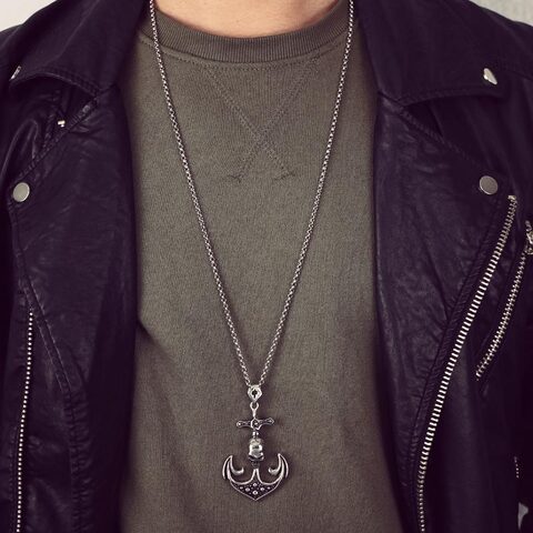 Cool Stainless Steel Gothic Seaman Pendant Charm - The Black Ravens