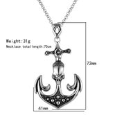Cool Stainless Steel Gothic Seaman Pendant Charm - The Black Ravens