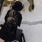 Cool Starry Night Women's Loose Shirt - The Black Ravens