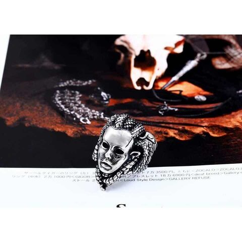 Creepy Guys Silver Medusa Rings - The Black Ravens