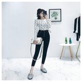 Crescent Moon Print Sexy Women's Top - The Black Ravens