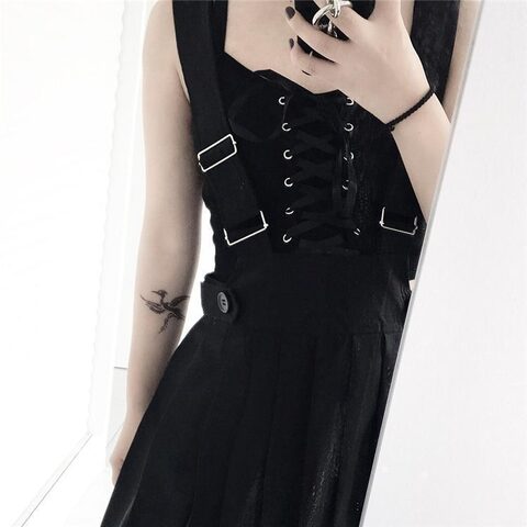 Cute and Preppy Punk Crop Top - The Black Ravens