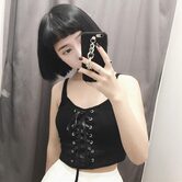 Cute and Preppy Punk Crop Top - The Black Ravens