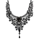 Cute Black Women's Gemstone Lacey Pendant - The Black Ravens