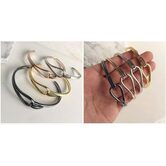 Cute Black Zircon Gemstone Knot Bracelet - The Black Ravens