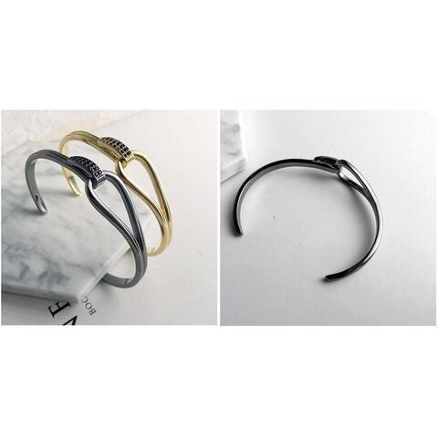 Cute Black Zircon Gemstone Knot Bracelet - The Black Ravens