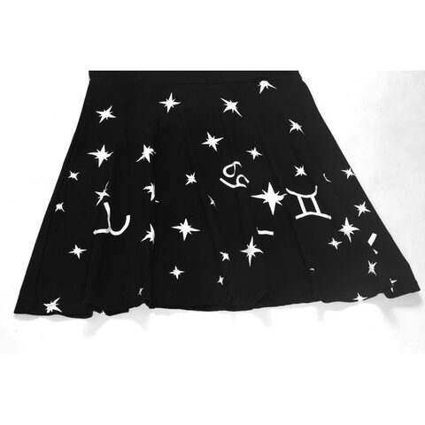 Cute Black Zodiac Starry Night Dresses - The Black Ravens