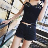 Cute Cat Pattern Punk Tank Top - The Black Ravens