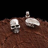 Cute Crystal Earring Skulls - The Black Ravens