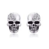 Cute Crystal Earring Skulls - The Black Ravens