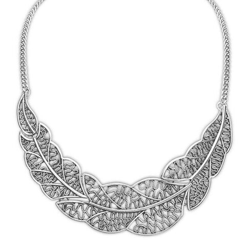 Cute Girls Choker Of Leaves - The Black Ravens