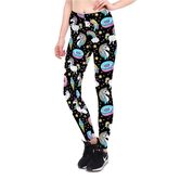 Cute Rainbow Unicorn Printed Fitness Leggings - The Black Ravens