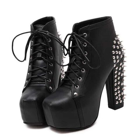 Cute Spike Punk Platforms - The Black Ravens