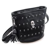 Cute Women's Unusual Rocker Skeleton Head Bag - The Black Ravens