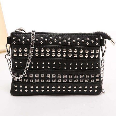 Cute Zipper Alternative Spike Handbag - The Black Ravens