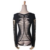 Dark Black Gothic Snake Scale Design Tee - The Black Ravens