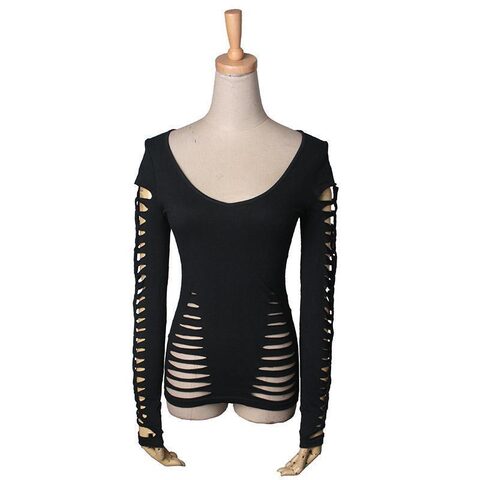 Dark Black Gothic Snake Scale Design Tee - The Black Ravens