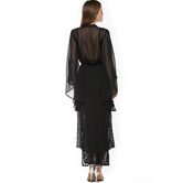 Dark Enchantress Witch Long Lace Dress - The Black Ravens