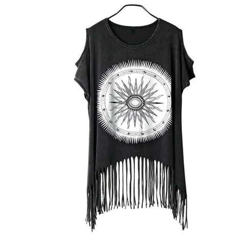 Dark Hippie Occult Design Tops For Women - The Black Ravens
