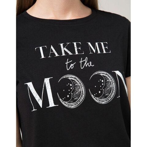 Dark Punk Take Me To The Moon Ladies Shirt - The Black Ravens