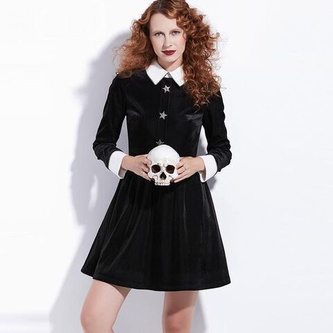 Dark Schoolgirl Style Gown - The Black Ravens