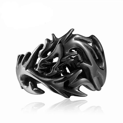 Dragon Eye and Claw Engagement Ring For Men - The Black Ravens
