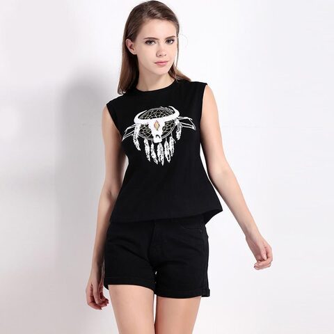 Dream Catcher Punk Ladies Shirt - The Black Ravens