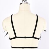 Elastic Gothic Bandage Cage Harness - The Black Ravens